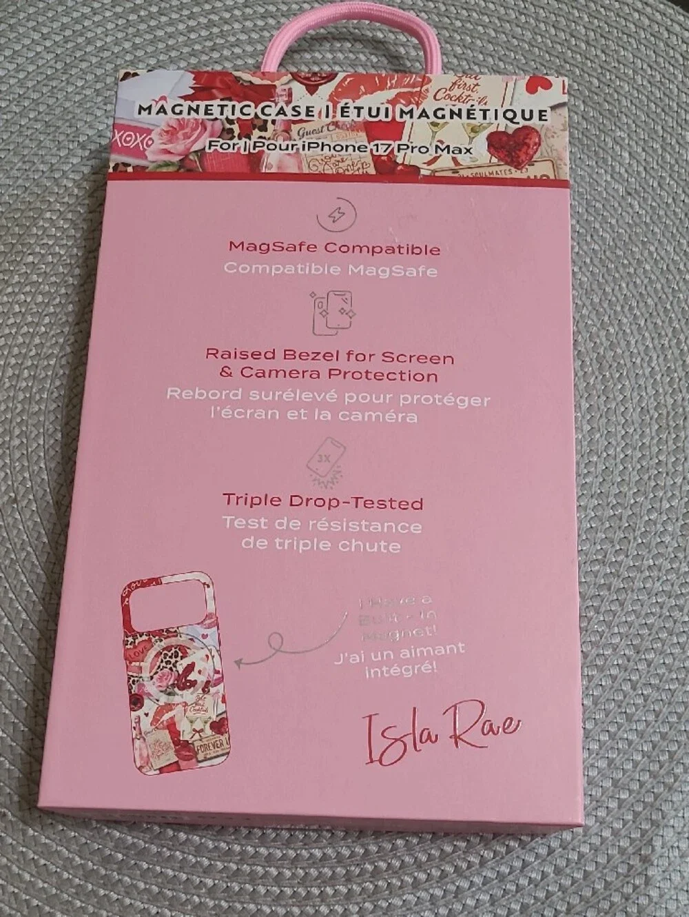 Isla Rae Magnetic Love Pattern Case for iPhone 17 Pro Max